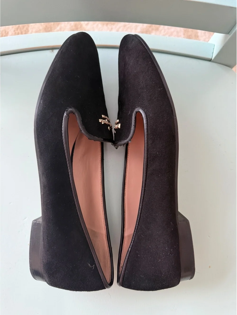 Kate Spade New York Claudia Black Leather Loafers Size 9.5B